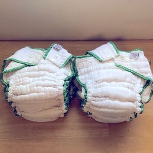Cloth-Eez Organic Workhorse Cloth Diapers lot of 10 - XL size